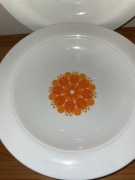 Zabytkowe porcelanowe talerze do  Thomas Rosenthal Pinwheel Orange Flame