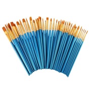 Zestaw pędzli artystyczne malarskie 50 sztuk