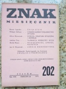 Znak miesięcznik nr 202 (4/1971) Roman Ingarden o Edycie Stein
