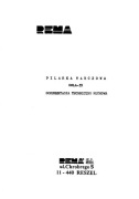 Pilarka tarczowa REMA DMLA 35 - instrukcja obsługi DTR