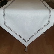 Obrus dekoracyjny- Bieżnik srebrny