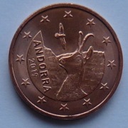 ANDORA 2019 5 CENTÓW UNC !!!!!!!!!!