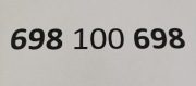Złoty numer 698 100 698