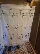 Firana z koronką z gipiury