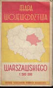 Mapa województwa warszawskiego