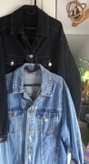Kurtka damska jeansowa lekko oversize, Bershka, River Island, M