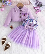 Nowy komplet marynarka i sukienka motylek 92