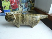 vintage figurka  ceramiczny kot autorstwa Lisy Larson 1950 r