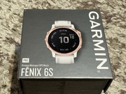 Zegarek Garmin Fenix 6S Pro Rose Gold paski pudełko ładowarka