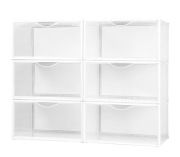 AKTIVE Max Home Plastikowe pudełka na buty, zestaw 6 sztuk