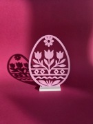 Wielkanocna ozdoba „Kwiatowe Jajko” – dekoracja stojąca