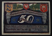 Notgeld Niemcy miasto Poppenbuttel 50 Pfennig 1921   (1)
