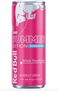 Red bull BIAŁA BRZOSKWINIA SUGAFREE 250ml puszka SZWEDZKI