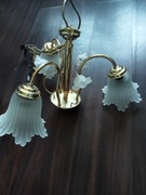 Żyrandol trzyramienny ,mosiądz 