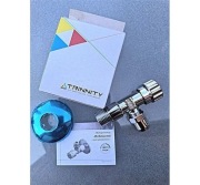 Zawór kątowy TRINNITY 1/2" z rozetą wciskaną, chromowany