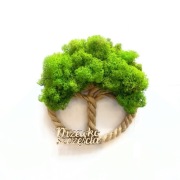 Drzewko Szczęścia Chrobotek, żywy obraz, handmade, dekoracja na ścianę 22