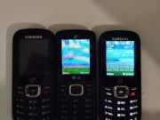 Telefony 2x Samsung S150G 1x LG 329G