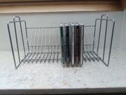 Stojak na płyty CD regał metalowy 18 płyt CD nowy 