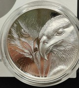 2020 Mongolia 500 Togrog Majestic Eagle - Adler High Relief 1 oz