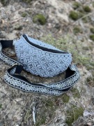 Nerka ze sznurka – szara, handmade