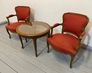 ELEGANCKIE 2 FOTELE LUDWIK XV STAN BDB TRANSPORT CAŁA PL 