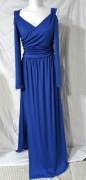 Kobaltowa suknia maxi Xl XXL uroczystości 