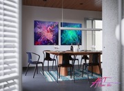 2 obrazy abstrakcyjne 80x80