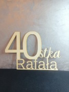 Drewniane napisy, dekoracje z drewna 