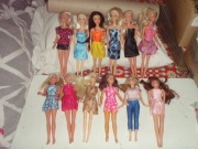 Lalki typu Barbie - 12 sztuk, w ubrankach
