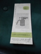 Lutlampa Lutownica LL-2 instrukcja 