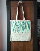 Eko torba ręcznie malowana torba materiałowa na zakupy shopper bag plants