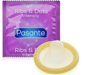 Pasante RIBS & DOTS – prezerwatywy z wypustkami i prążkami