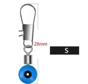 Krętlik z agrafką do spławika - 5szt - dł. 28mm 