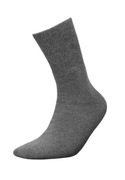 Męskie skarpety zdrowotne, zimowe, bezuciskowe frotte 41-43, szare, DeoMed