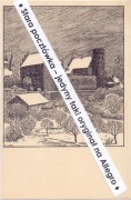OLSZTYN ALLENSTEIN Zamek Kapituły Warmińskiej rycina W. Lenz nr 201 ~1925