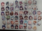 Genshin Impact 50 Naklejki Anime