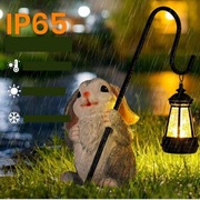 FIGURKA OGRODOWA SOLARNA KRÓLICZEK Z LATARNIĄ SOLAR DEKORACJA