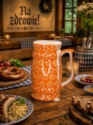 Kufel ceramiczny do piwa duży 900 ml unikat ceramika Bolesławiec