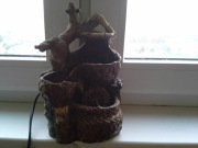 uszkodzona mini fontanna