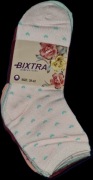 5 par skarpety damskie, rozmiar 39-42 bawełniane w serduszka Bixtra 