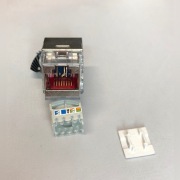 Gniazdo Keystone RJ45 Cat. 6A EL R&M BEZ ADAPTERA