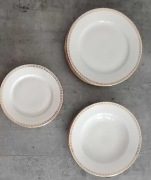 MZ czechoslovakia serwis obiadowo deserowy na 6 os