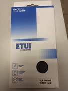 Etui ekoskóra - iphone 13 pro max - czarne