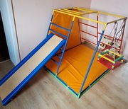 Domowy plac zabaw |Małpi gaj Drabinka gimnastyczna + Zjeżdżalnia + Materac