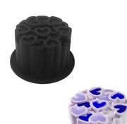 Forma silikonowa z SERDUSZKAMI 12*7 do BENTO Ciast Pieczenia Musów Tortów 