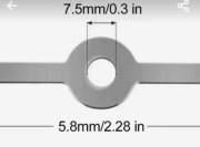 Prowadnica metalowa ślimaka maszynki do mięsa. 