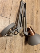 Kinkiet ścienny Artemia gtv szary mat regulowany sprężynowy 