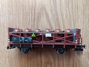 Model kolej wagon z butlami unikat