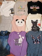 Bluzki dziewczęce długi rękaw roz 146/152 firmówki 