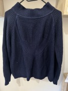 Sweter 38 M granatowy